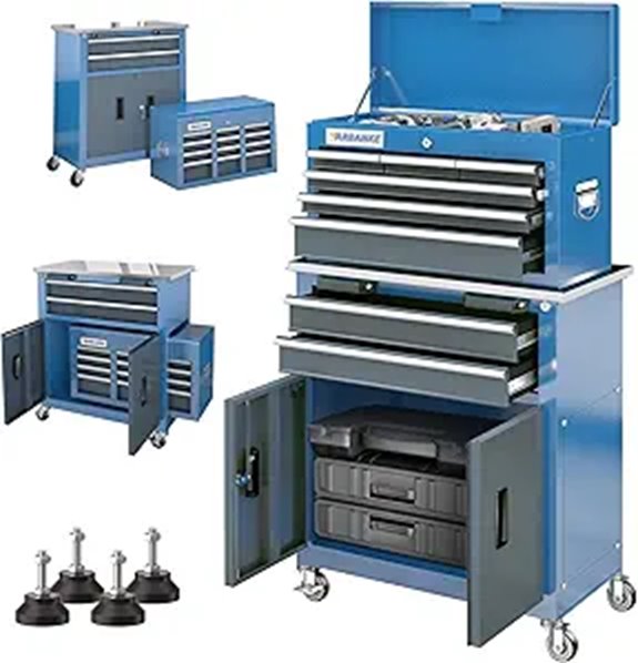 LARBANKE 8-Drawer Rolling Tool Chest with Lock