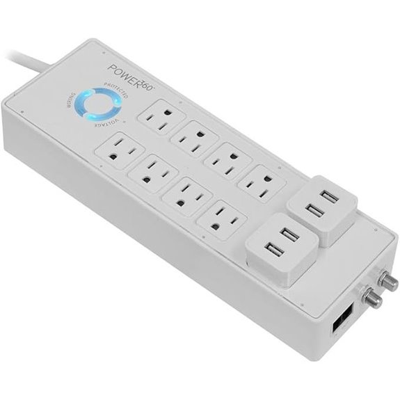 Panamax P360-8 8-Outlet Floor Surge Protector/Charging Station