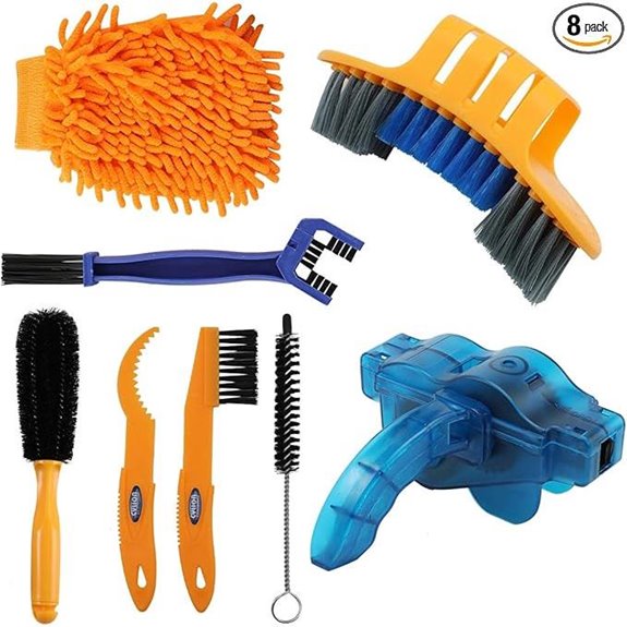 8-Piece Bicycle Cleaning Brush Kit