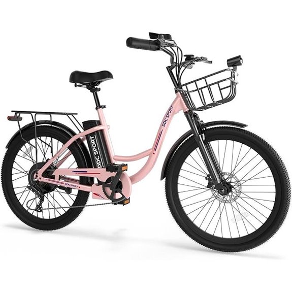 Electric City Cruiser Ebike with Removable Battery