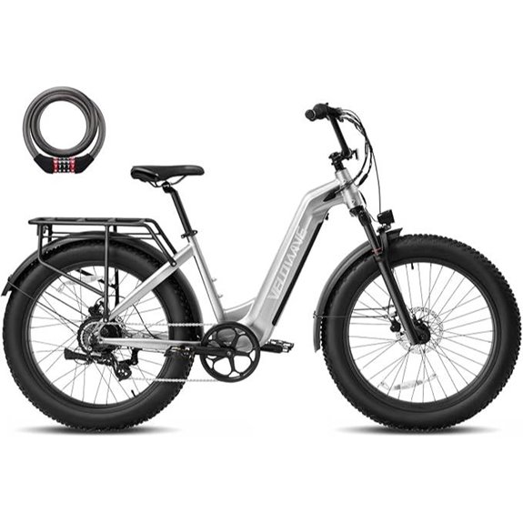 VELOWAVE 26 Electric Fat Tire Bike with Removable Battery