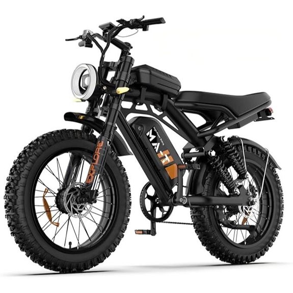 Electric Fat Tire E-Bike for Adults with Removable Battery