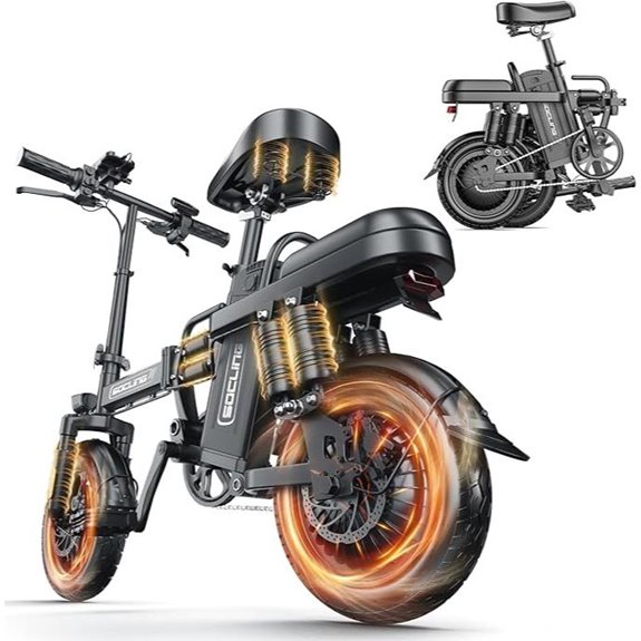 Adult Electric Folding Ebike with Pedal Assist