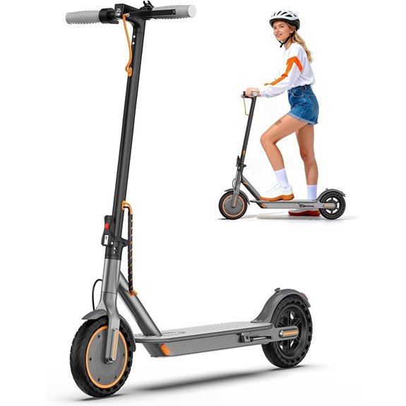 electric scooter with dual suspension