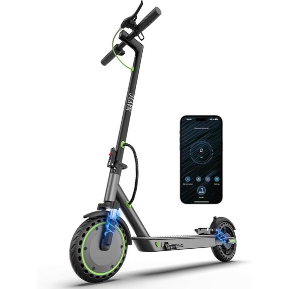NAVIC Electric Scooter with Dual Suspension & App