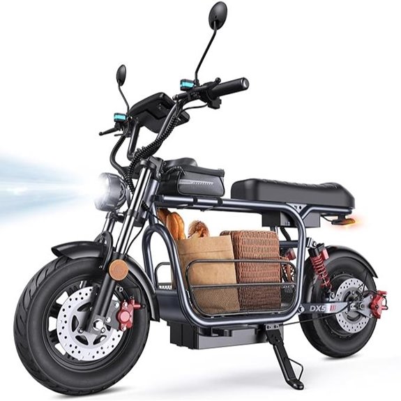 electric scooter with seat