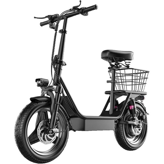 electric scooter with seat