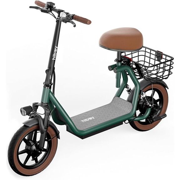 electric scooter with seat