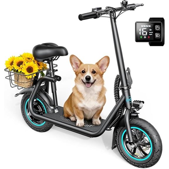 C1 Electric Scooter with Seat 20 Mile Range