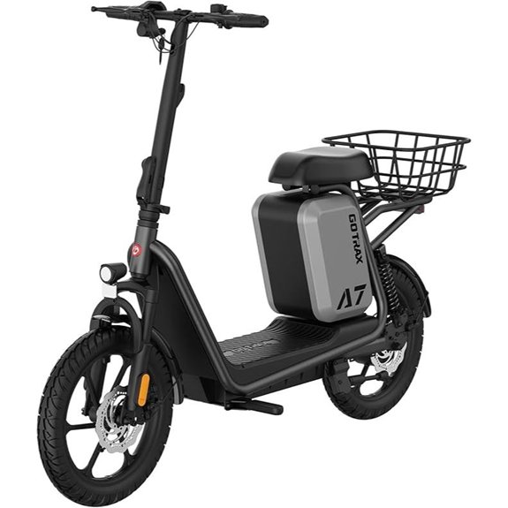 Gotrax Electric Scooter with Seat and All-Terrain Tires