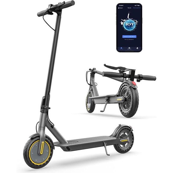 Electric Scooter with Motor Tires Range & Smart Features
