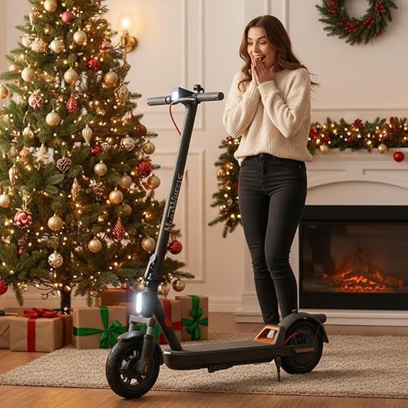 electric scooter with suspension