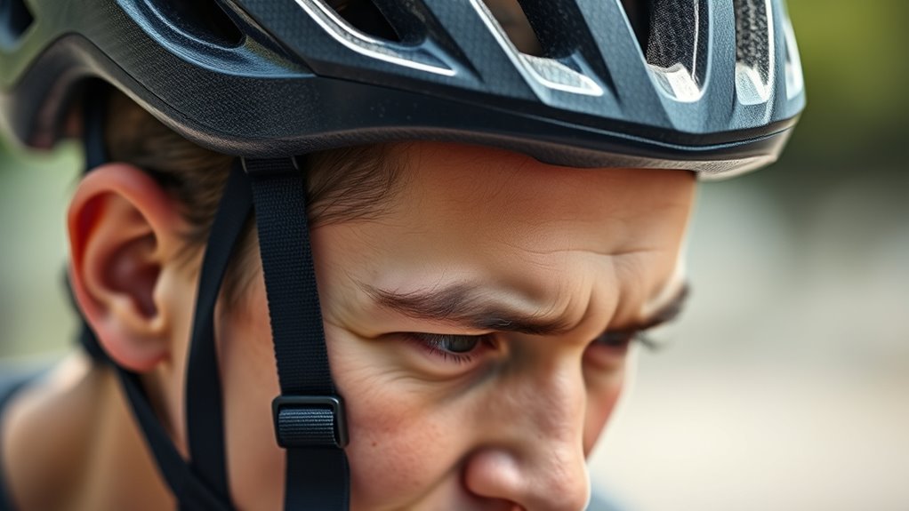 ensure helmet fits securely