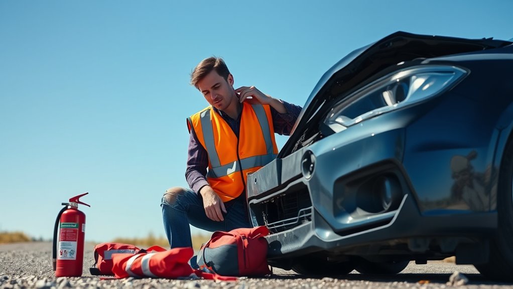 ensure safety and assess injuries