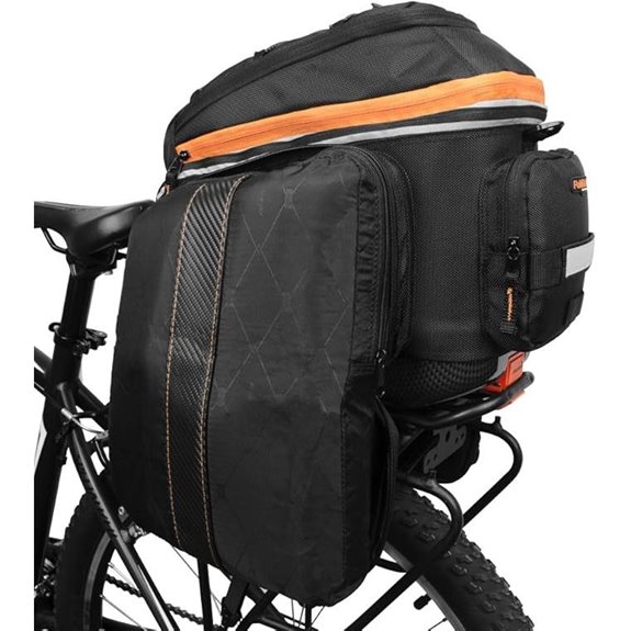 Ibera Expandable Bike Rack Bag with Panniers