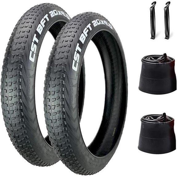Fat Bike Tire with Tube for Mountain and E-Bikes