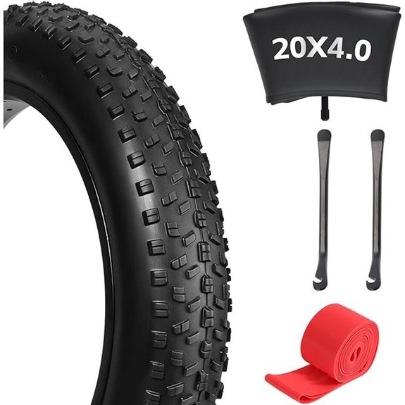 20x4 E-Bike Fat Tire Set with Tubes and Accessories