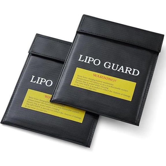 Fireproof Lipo Safe Battery Charging & Storage Bags (2 Pack)