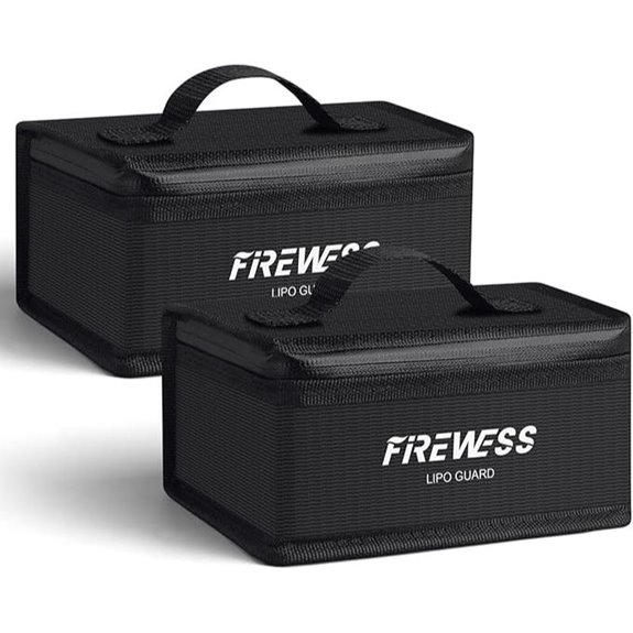 Lipo Safe Fireproof Battery Storage Bags (2 Pack)
