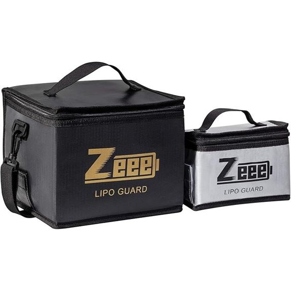 Zeee Fireproof Lipo Battery Storage Bags (2 Pack)