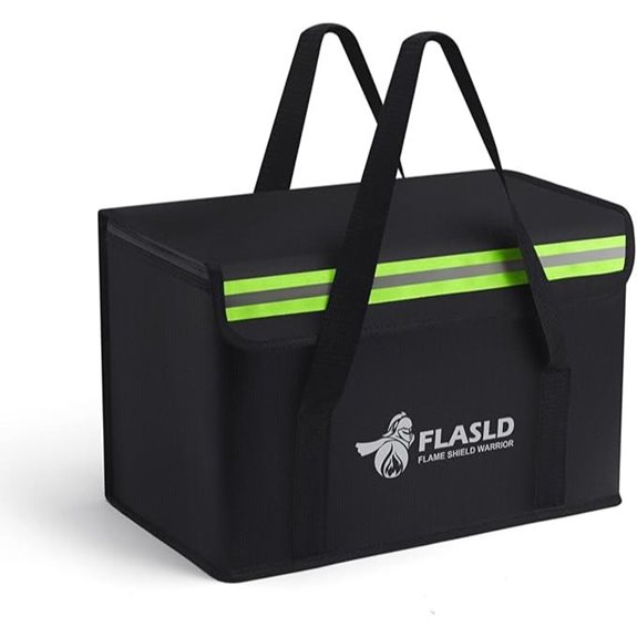 FLASLD Fireproof Lithium Battery Storage Bag