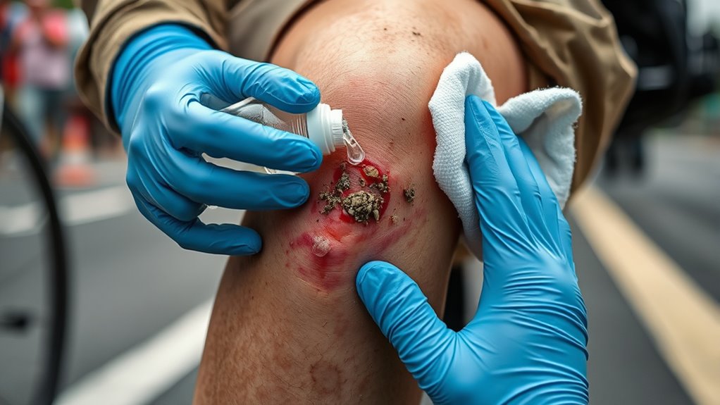 first aid for road rash