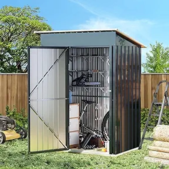 Breezz 5x3FT Vertical Steel Storage Shed
