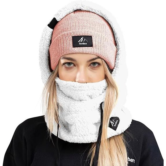 Senllen Fleece Windproof Ski Mask Neck Warmer