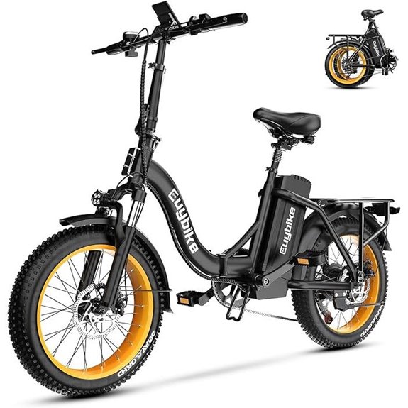 Folding Electric Bike with 1000W Motor and 80-Mile Range
