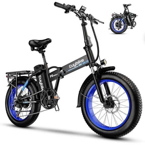 1000W Foldable Electric Bike with Removable Battery