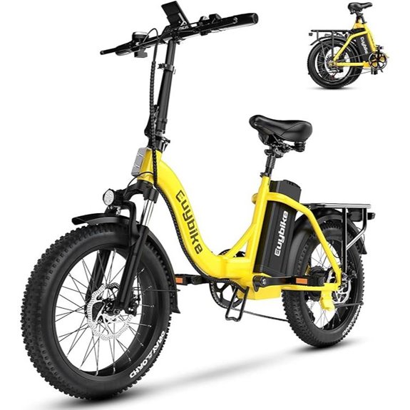 1000W Foldable Electric Bike with Removable Battery