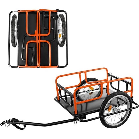 Sekam Foldable Bike Cargo Trailer with Reflectors