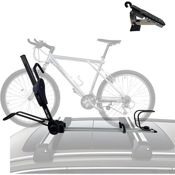 Folding Car Roof Bike Rack with Door Step