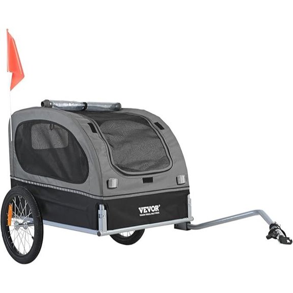 VEVOR Dog Bike Trailer with Foldable Frame and Reflectors