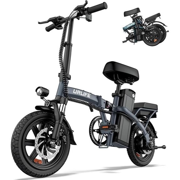 URLIFE Folding Electric Bike for Adults and Teens