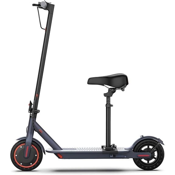MAXSHOT Foldable Electric Scooter with Seat & Basket