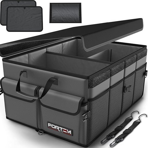 FORTEM SUV Trunk Organizer Foldable Non Slip 50L