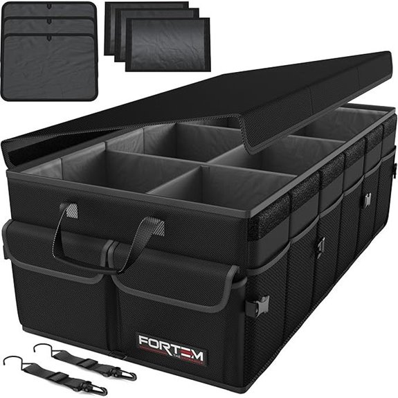 Fortem SUV Trunk Organizer Foldable Non-Slip 85L