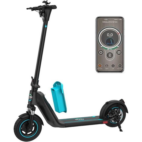 Vevay Foldable Electric Scooter with Removable Battery