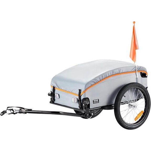 VEVOR Bike Cargo Trailer with Folding Storage