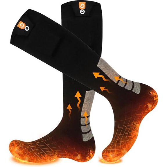 Heated Rechargeable Socks with 4 Heat Levels