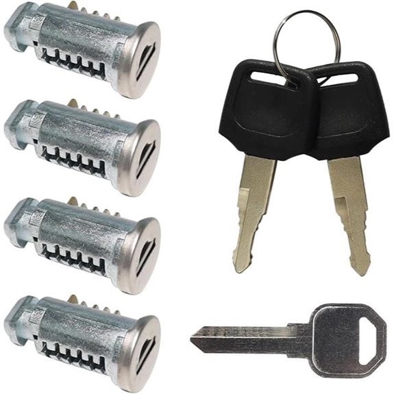 4 Pack Thule Roof Rack Lock Cores with Keys