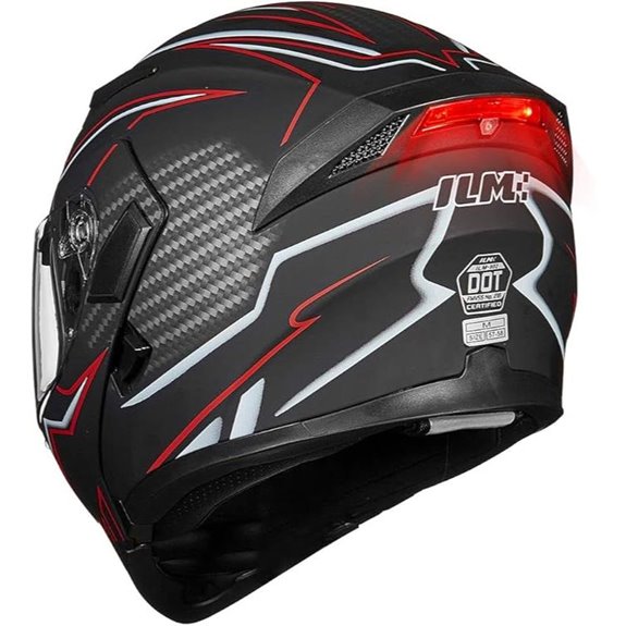ILM Motorcycle Full Face Helmet with Dual Visors