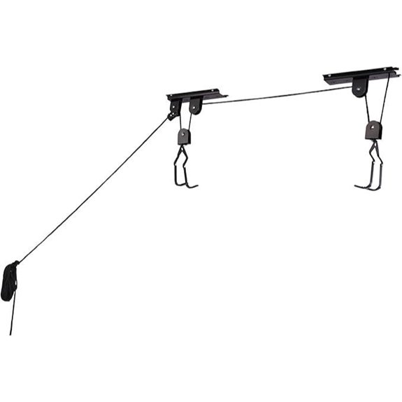 Bike Hanger Overhead Pulley for Garage Storage