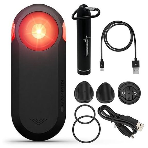 Wearable4U Garmin Varia RTL515 Cycling Radar & Power Bundle