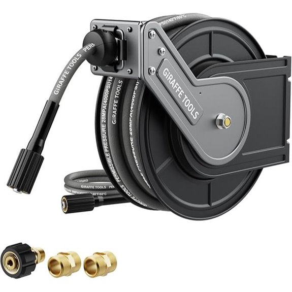 Giraffe Tools 60ft Pressure Washer Hose Reel