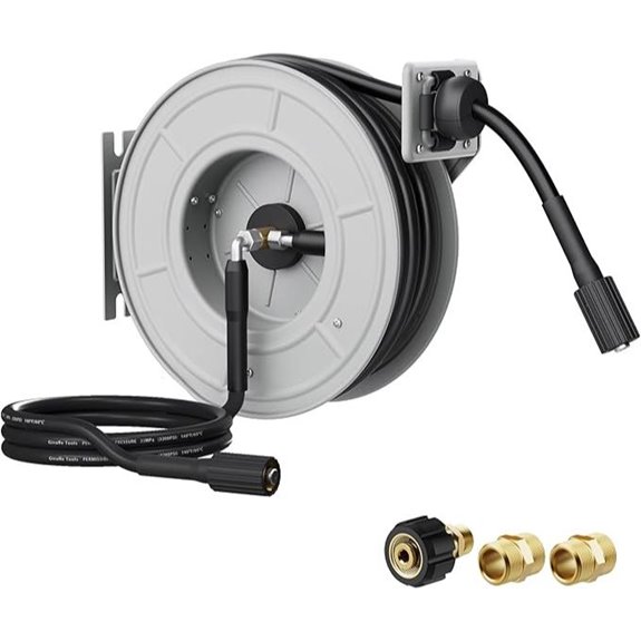 Giraffe Tools 65ft Pressure Washer Hose Reel