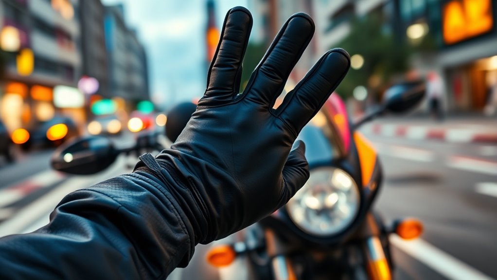 gloves affect hand signals