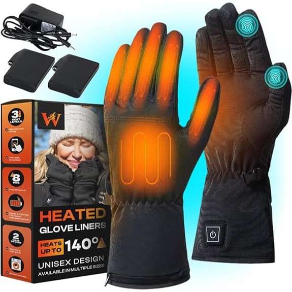 Weston Heated Glove Liners with 3 Heat Settings