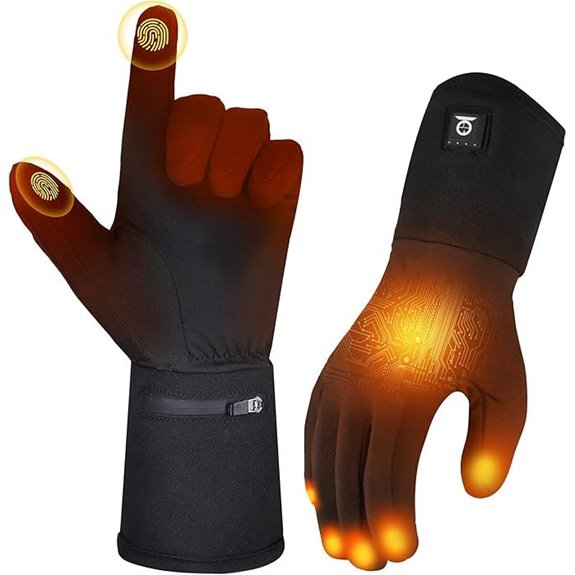 Rechargeable Heated Glove Liners for Men and Women